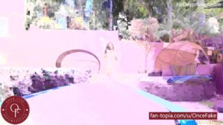 Fake JiU (지유 드림캐쳐) hard fucking near the pool – face swap