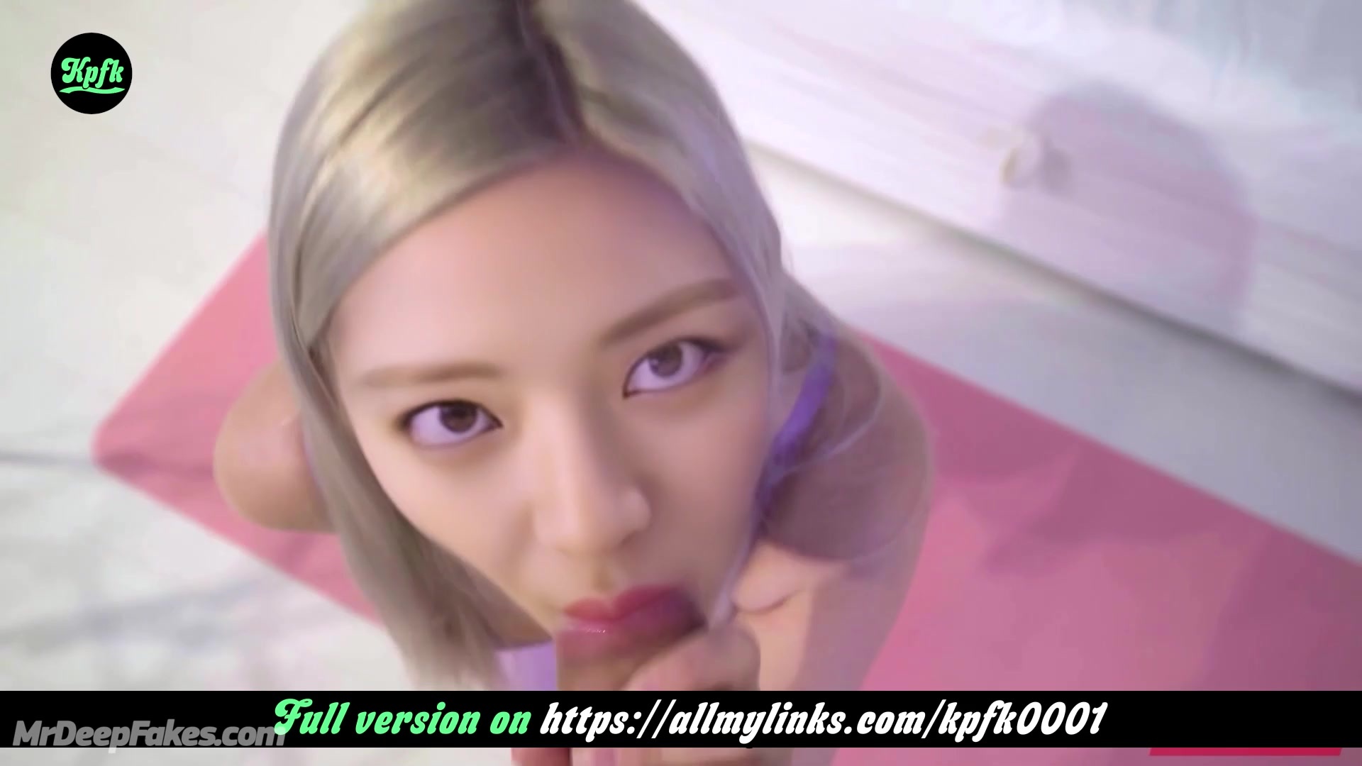 Pov 딥페이크 scene of deepfake dick sucking by skilfull 유나/Yuna ITZY 있지
