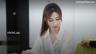 Fake Bai Lu enjoying dick inside her hole // 白鹿 性爱录像带