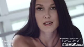 Dissolute Millie Bobby Brown eats sperm, real fake