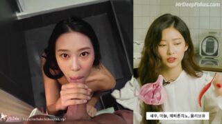 Anal fuck after deep blowjob (김민주 아이즈원) Minju passionate celebrity sex