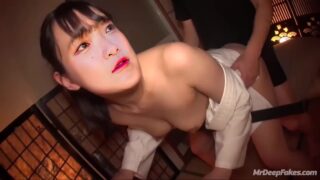 Lover fucking her and touching tits – fake Akina Homoto (法元 明菜 本物の偽物)
