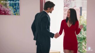 While Anne Hathaway’s husband at work his friends fuck her (fake porn)